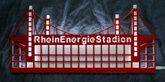 RheinEnergie STADION mit LED Beleuchtung